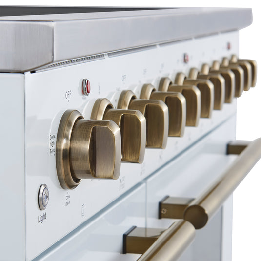 Forno Paolo 48 Inch, White Freestanding Electric Range - FFSEL6011-48WHT