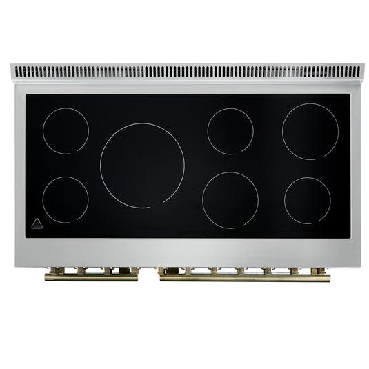 Forno Paolo 48 Inch, White Freestanding Electric Range - FFSEL6011-48WHT