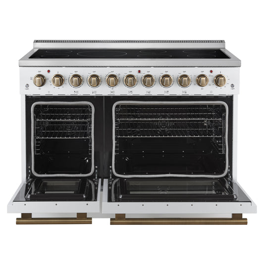 Forno Paolo 48 Inch, White Freestanding Electric Range - FFSEL6011-48WHT