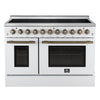 Forno Paolo 48 Inch, White Freestanding Electric Range - FFSEL6011-48WHT