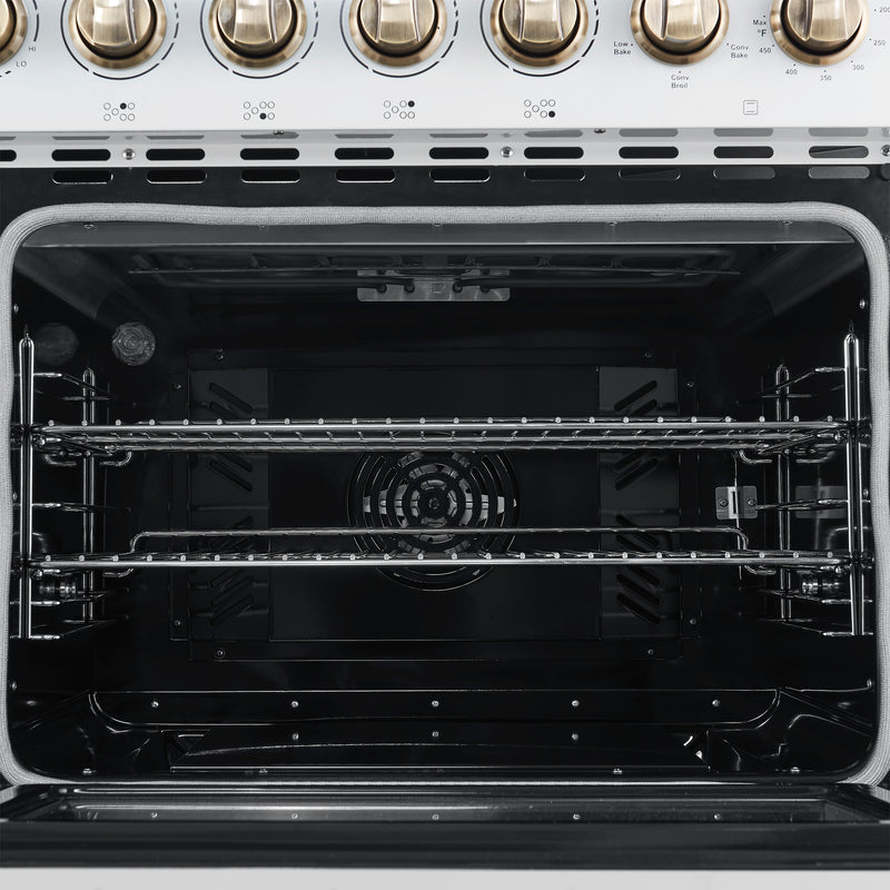 Load image into Gallery viewer, Forno Paolo 48 Inch, White Freestanding Electric Range - FFSEL6011-48WHT
