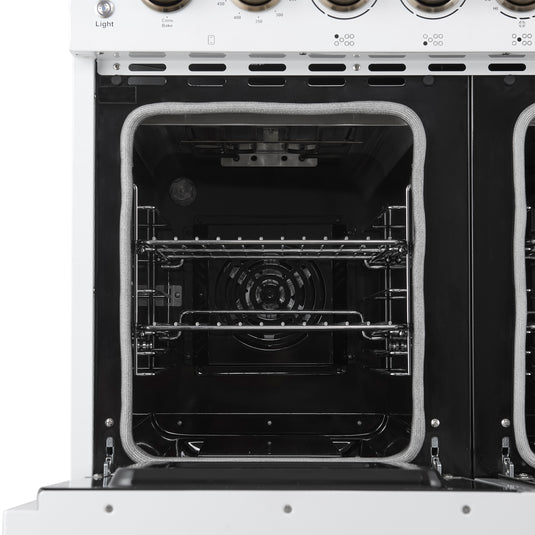 Forno Paolo 48 Inch, White Freestanding Electric Range - FFSEL6011-48WHT