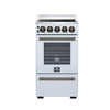 Forno Pallerano 20 Inch, White Freestanding Electric Range - FFSEL6052-20WHT