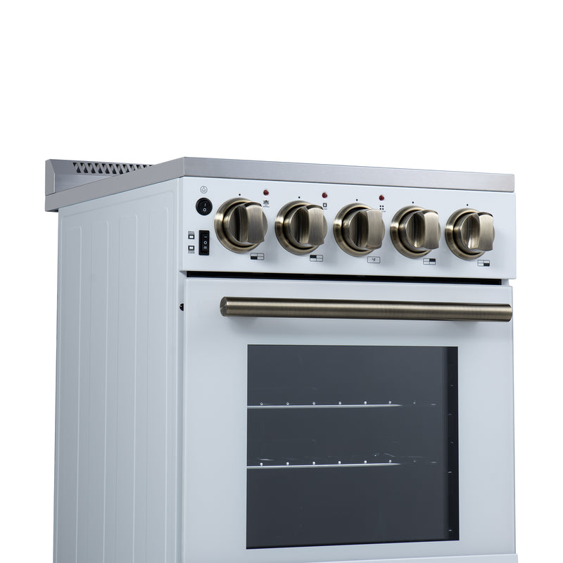 Load image into Gallery viewer, Forno Pallerano 20 Inch, White Freestanding Electric Range - FFSEL6052-20WHT
