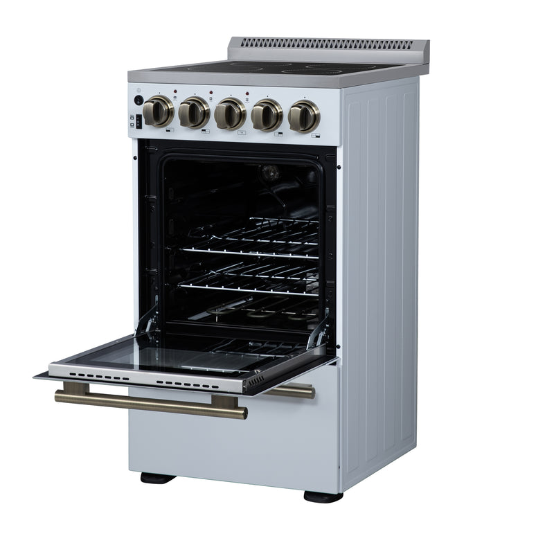 Load image into Gallery viewer, Forno Pallerano 20 Inch, White Freestanding Electric Range - FFSEL6052-20WHT
