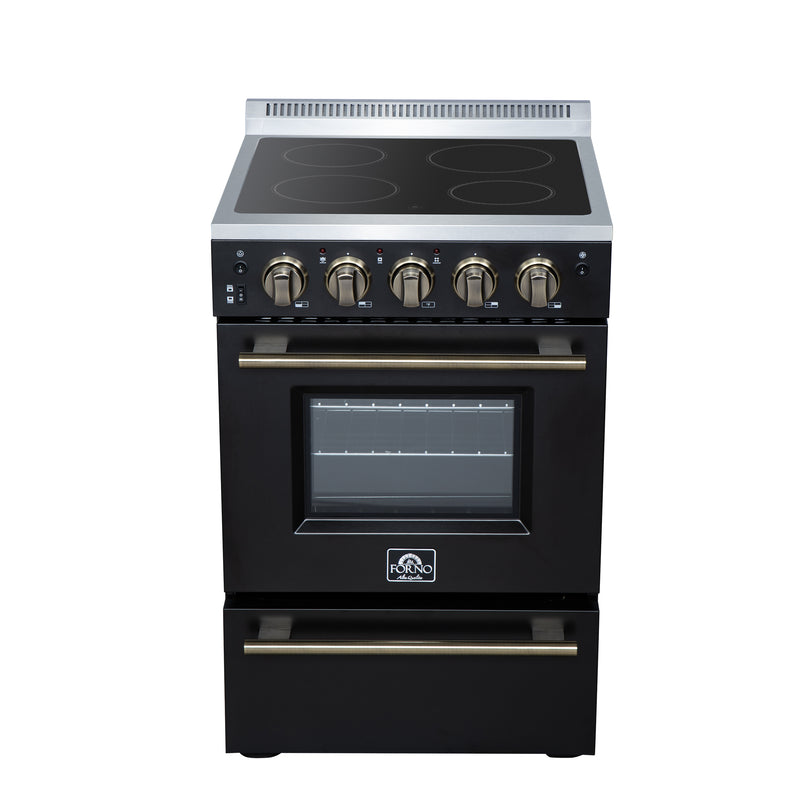 Load image into Gallery viewer, Forno Loiano 24 Inch, Black Freestanding Electric Range - FFSEL6069-24BLK

