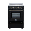 Forno Loiano 24 Inch, Black Freestanding Electric Range - FFSEL6069-24BLK