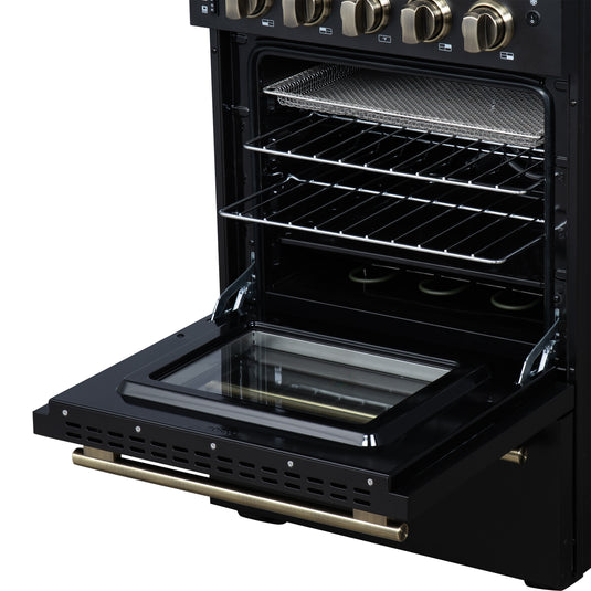 Forno Loiano 24 Inch, Black Freestanding Electric Range - FFSEL6069-24BLK