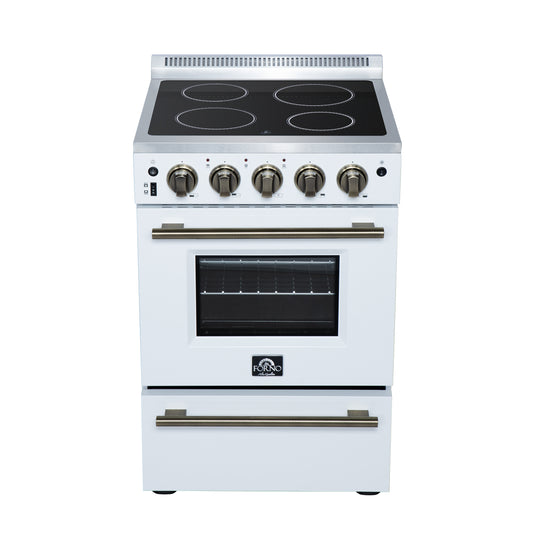 Forno Loiano 24 Inch, White Freestanding Electric Range - FFSEL6069-24WHT