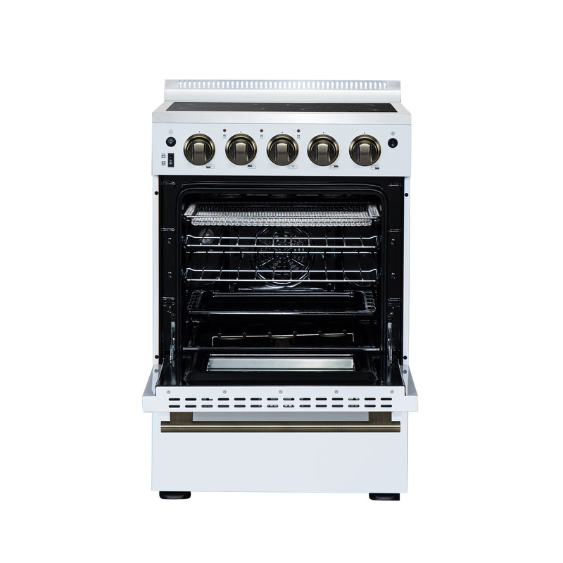 Load image into Gallery viewer, Forno Loiano 24 Inch, White Freestanding Electric Range - FFSEL6069-24WHT
