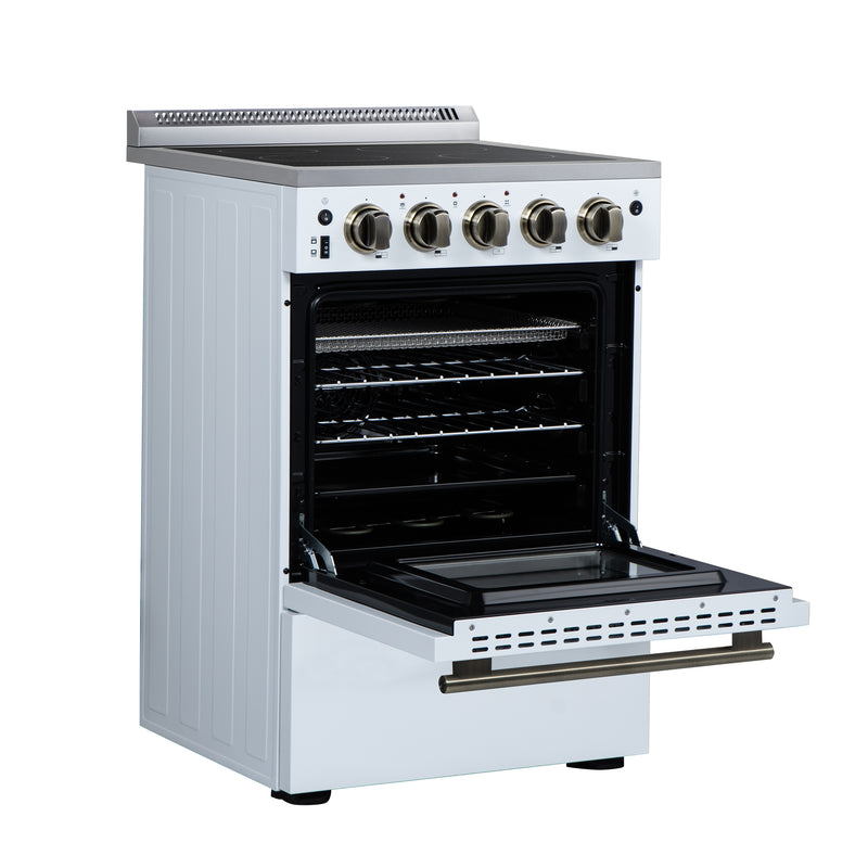 Load image into Gallery viewer, Forno Loiano 24 Inch, White Freestanding Electric Range - FFSEL6069-24WHT

