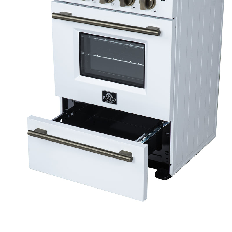 Load image into Gallery viewer, Forno Loiano 24 Inch, White Freestanding Electric Range - FFSEL6069-24WHT
