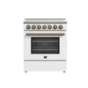 Forno Paolo 30-Inch, White Freestanding Electric Range - FFSEL6011-30WHT