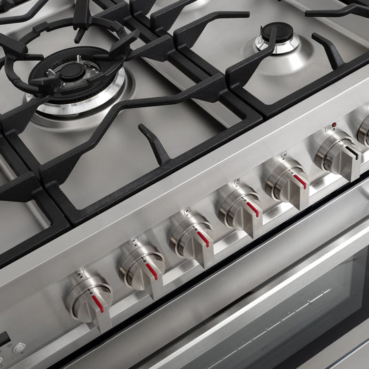 Cosmo Commercial-Style 36 inch, Stainless Steel Dual Fuel Range Convection Oven - F965NF