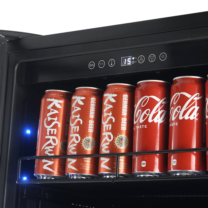 Load image into Gallery viewer, Forno Cesinali 24-Inch Built-In Beverage Cooler, 15.8 cu.ft, Stainless Steel, Dual Temperature Zones, LED Interior Lighting, Adjustable Shelves
