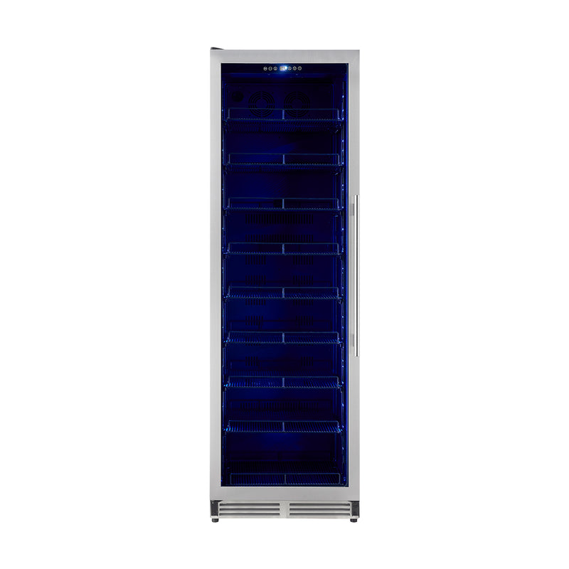 Load image into Gallery viewer, Forno Cesinali 24-Inch Built-In Beverage Cooler, 15.8 cu.ft, Stainless Steel, Dual Temperature Zones, LED Interior Lighting, Adjustable Shelves
