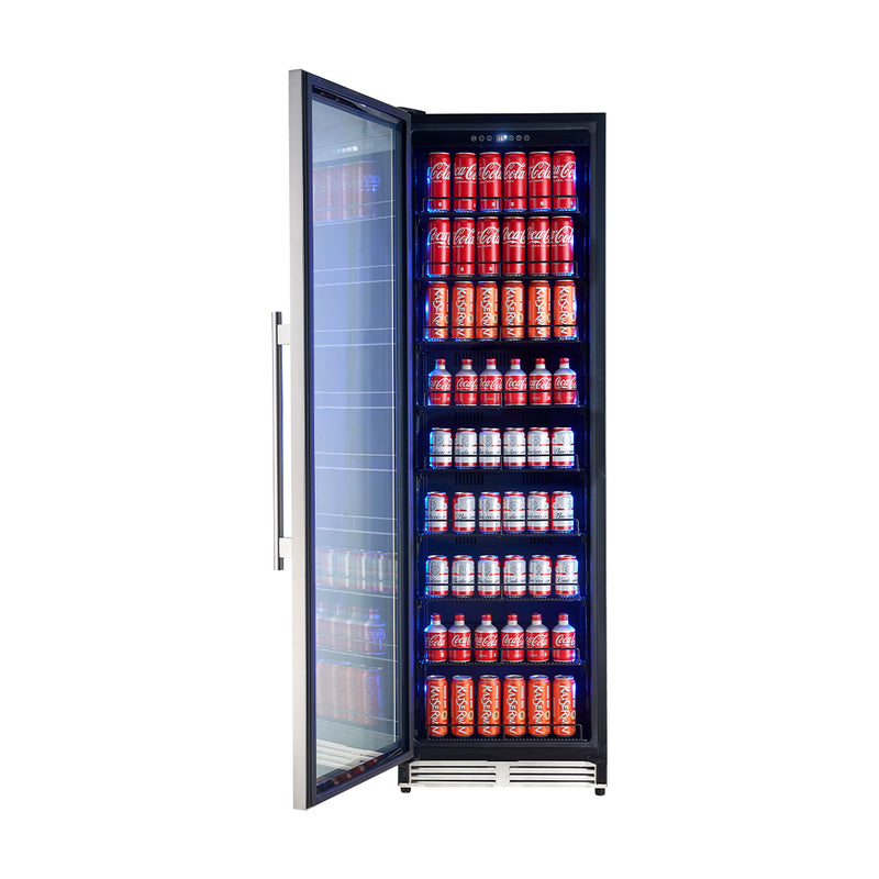 Load image into Gallery viewer, Forno Cesinali 24-Inch Built-In Beverage Cooler, 15.8 cu.ft, Stainless Steel, Dual Temperature Zones, LED Interior Lighting, Adjustable Shelves
