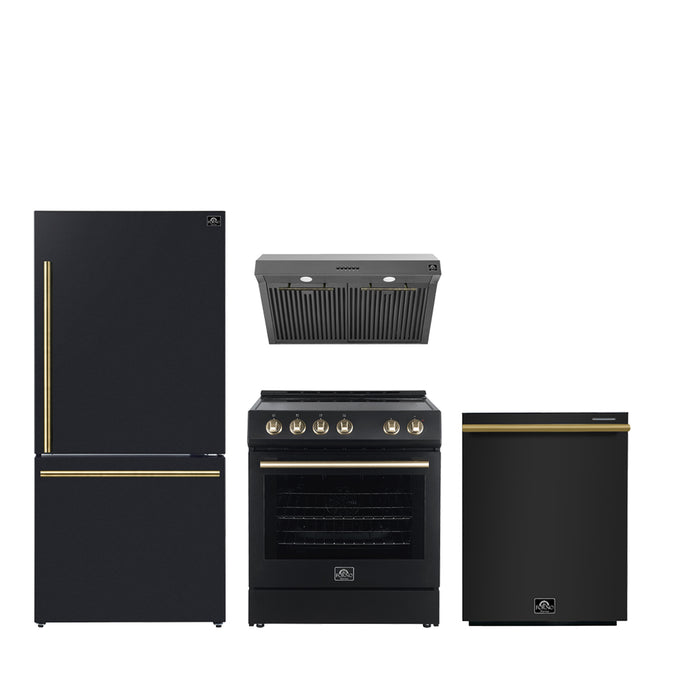 FORNO Premium 4-Piece Kitchen Bundle - Leonardo Espresso 30