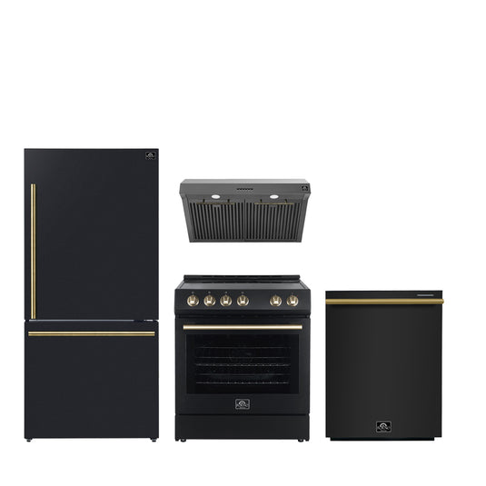 FORNO Premium 4-Piece Kitchen Bundle - Leonardo Espresso 30