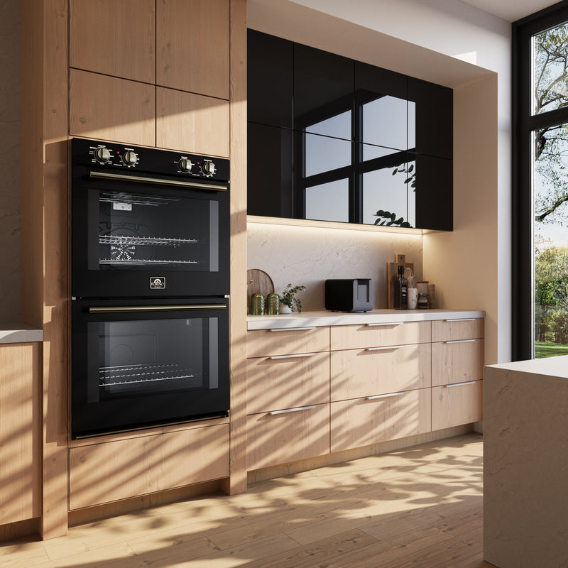 Load image into Gallery viewer, Forno Vomero 30-Inch, Black Double Wall Oven - FBOEL1324-30BLK

