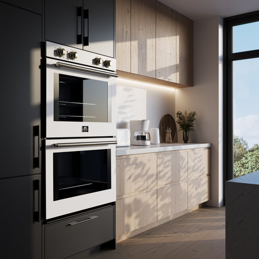 Forno Vomero 30-Inch, White Double Wall Oven - FBOEL1324-30WHT