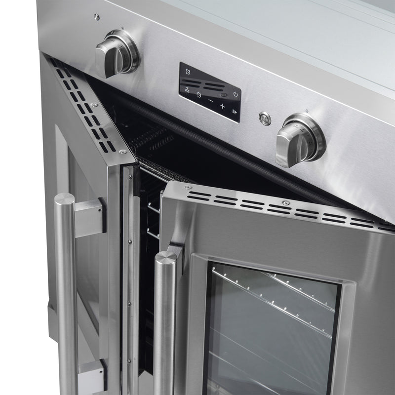 Load image into Gallery viewer, Forno Asti 30-Inch French Door Electric Wall Oven in Stainless Steel, 3.68 cu. ft. True Convection, 3,600W, Air Fry, Sous Vide, Self-Clean
