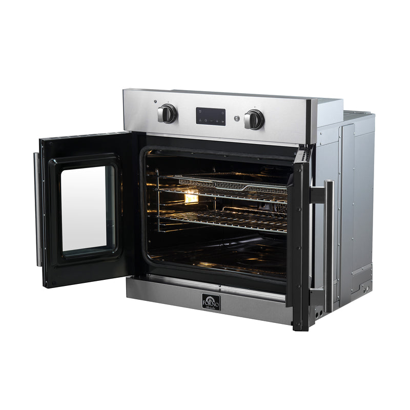 Load image into Gallery viewer, Forno Asti 30-Inch French Door Electric Wall Oven in Stainless Steel, 3.68 cu. ft. True Convection, 3,600W, Air Fry, Sous Vide, Self-Clean
