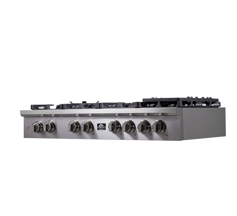 Load image into Gallery viewer, Forno Spezia Alta Qualita 48-Inch Pro-Style Gas Rangetop, Stainless Steel, 6 Sealed Burners, Continuous Cast Iron Grates, High Heat Output
