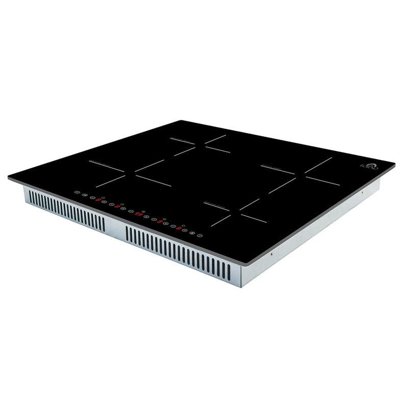 Load image into Gallery viewer, Forno Parco 24-Inch Induction Cooktop, 4 Zones, 7,200W Total Power, Touch Control, 9 Power Levels, Booster Function
