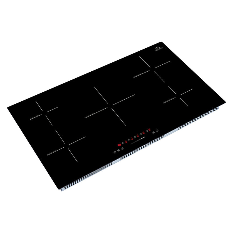 Load image into Gallery viewer, Forno Parco 36-Inch Induction Cooktop, 5 Zones, 10,200W Total Power, Touch Control, 9 Power Levels, Booster Function
