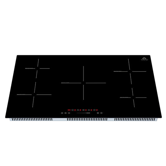 Forno Parco 36-Inch Induction Cooktop, 5 Zones, 10,200W Total Power, Touch Control, 9 Power Levels, Booster Function