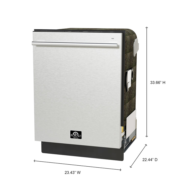 Load image into Gallery viewer, Forno Romano 24-Inch Built-In Dishwasher, Stainless Steel Finish, Stainless Steel Tub, 49 dBA, Energy Star Certified
