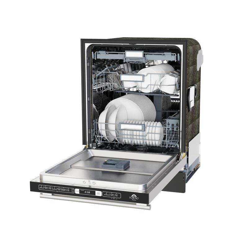 Load image into Gallery viewer, Forno Romano 24-Inch Built-In Dishwasher, Stainless Steel Finish, Stainless Steel Tub, 49 dBA, Energy Star Certified
