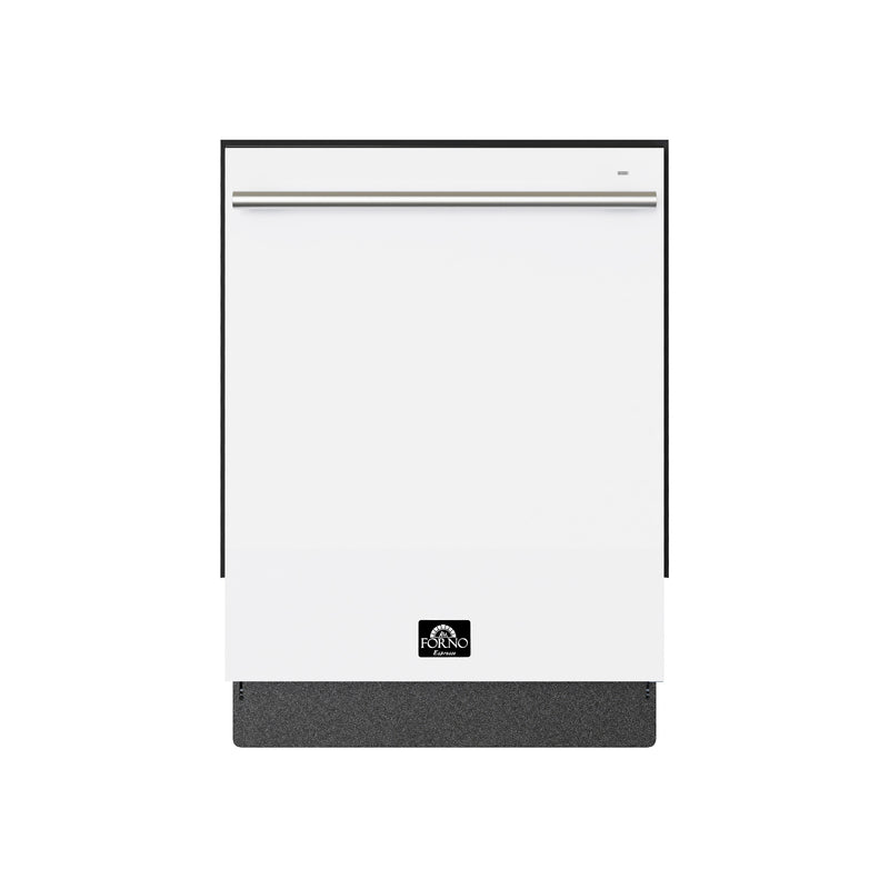 Load image into Gallery viewer, Forno Romano Espresso 24-Inch Built-In Dishwasher, White Finish, Stainless Steel Tub, 49 dBA, Energy Star Certified
