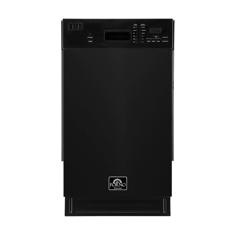 Load image into Gallery viewer, Forno Polo 18-Inch Built-In Black Dishwasher, 8 Place Settings, ENERGY STAR Certified, 52 dBA

