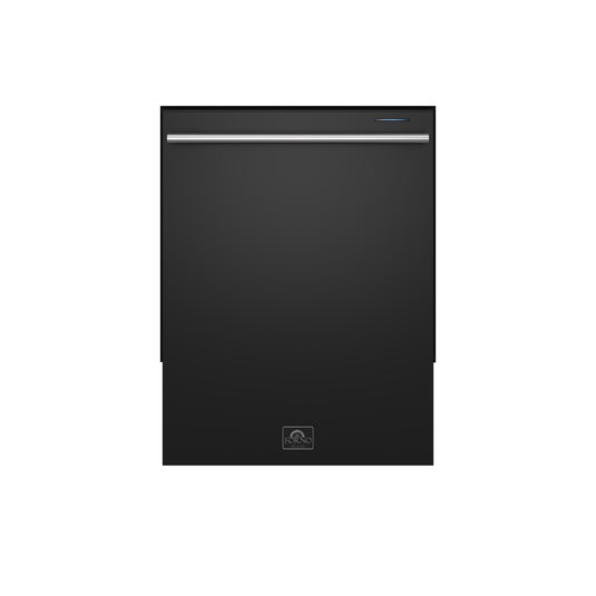 Forno Pozzo 24-Inch Built-In Tall Tub Top Control Dishwasher, Black, 49 dBA, Soil-Sensing Capable, ENERGY STAR