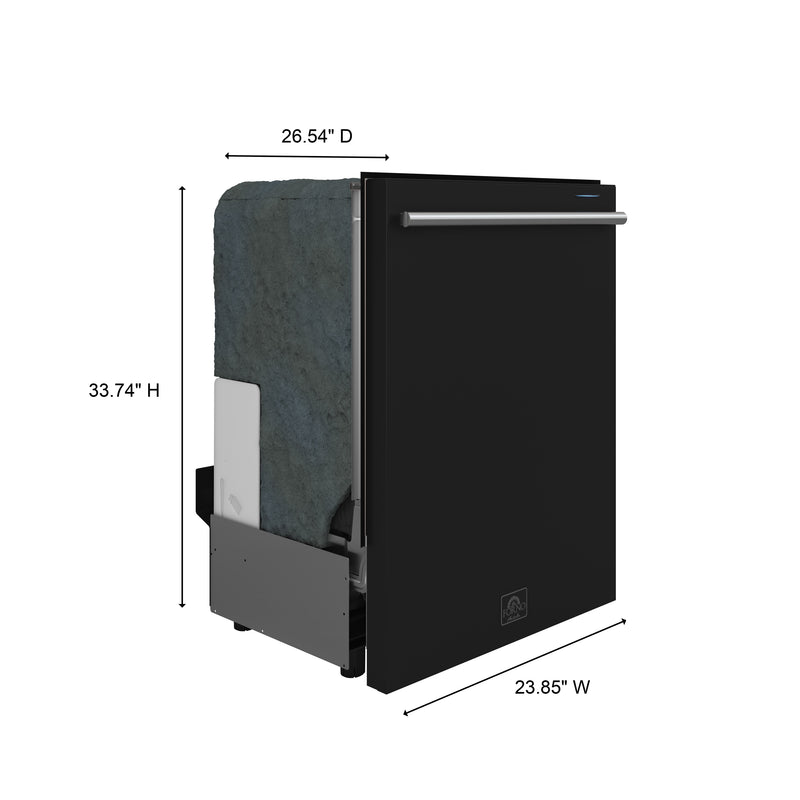 Load image into Gallery viewer, Forno Pozzo 24-Inch Built-In Tall Tub Top Control Dishwasher, Black, 49 dBA, Soil-Sensing Capable, ENERGY STAR
