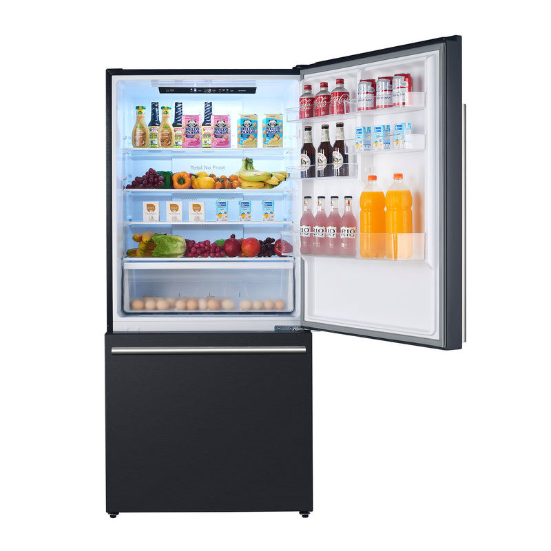 Load image into Gallery viewer, Forno Milano Espresso 31-Inch Bottom Freezer Refrigerator, Black, 17.2 cu.ft Capacity, Energy Efficient
