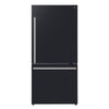 Forno Milano Espresso 31-Inch, Black Bottom Freezer Refrigerator - FFFFD1785-31BLK