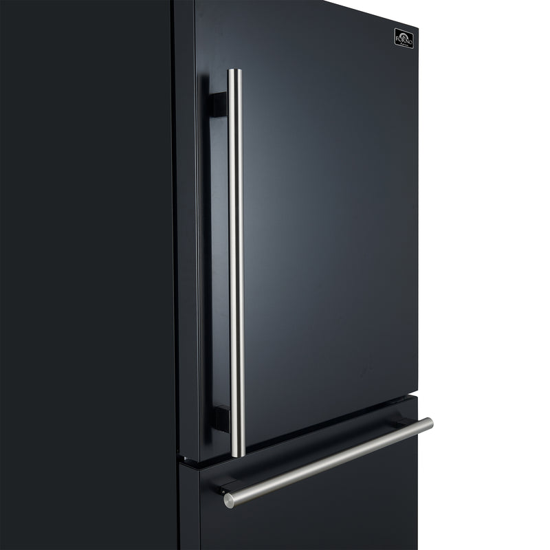 Load image into Gallery viewer, Forno Milano Espresso 31-Inch Bottom Freezer Refrigerator, Black, 17.2 cu.ft Capacity, Energy Efficient
