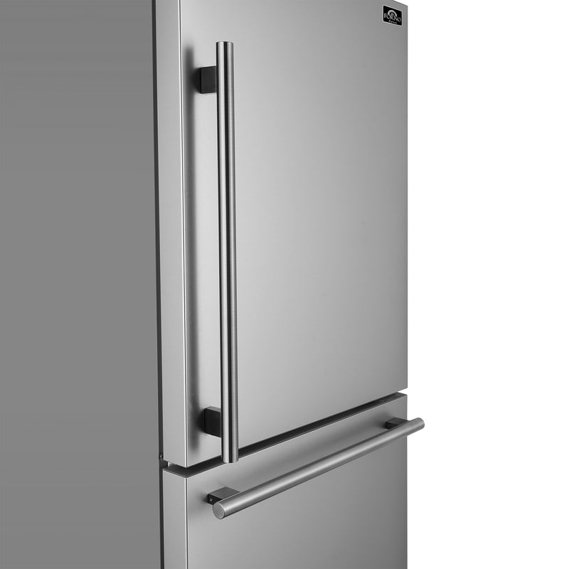 Load image into Gallery viewer, Forno Milano Espresso 31-Inch Bottom Freezer Refrigerator, Stainless Steel, 17.2 cu.ft Capacity, Right Swing Door, Energy Efficient

