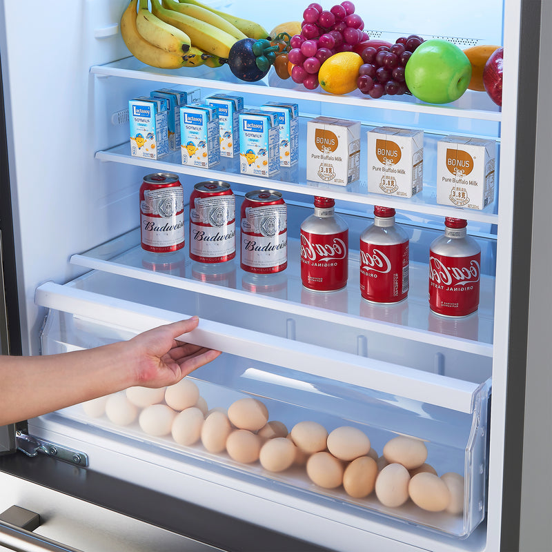 Load image into Gallery viewer, Forno Milano Espresso 31-Inch Stainless Steel Bottom Freezer Refrigerator, 17.2 cu.ft., Built-In Ice Maker, ENERGY STAR
