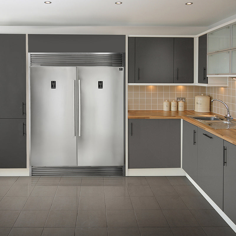 Load image into Gallery viewer, FORNO Premium 2-Piece Kitchen Bundle - Galiano 48&quot; Gas Range, 60&quot; Side-by-Side Refrigerator - FBDL-005-01CAUS
