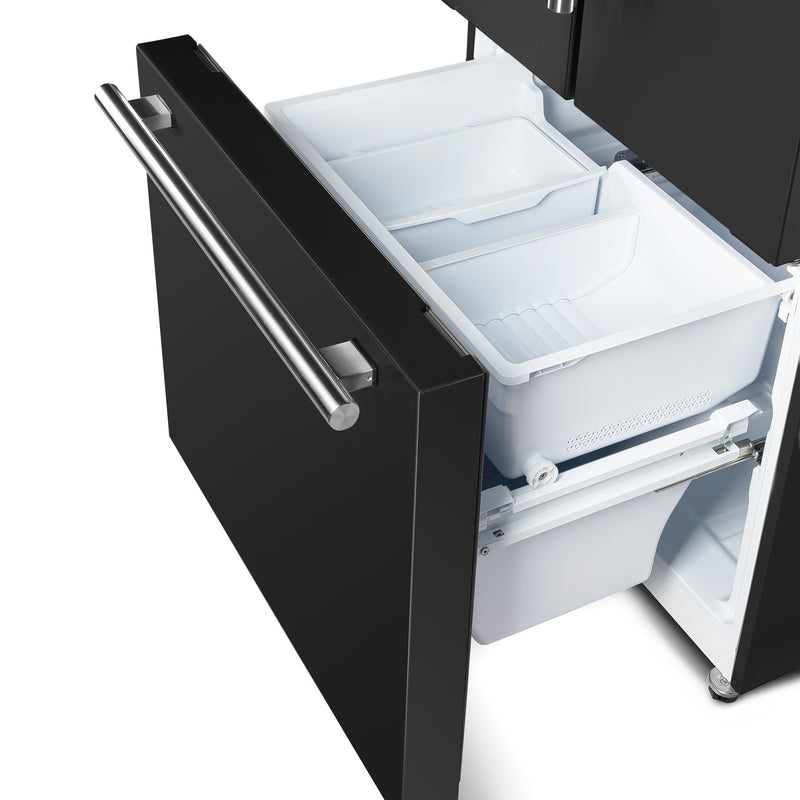 Load image into Gallery viewer, Forno Gallipoli Espresso 30-Inch Black French Door Refrigerator, Bottom Freezer, 17.5 Cu. Ft., No Frost, Ice Maker
