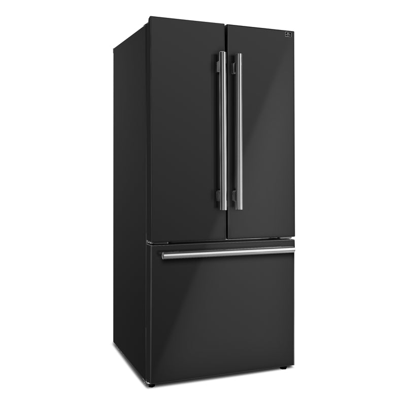Load image into Gallery viewer, Forno Gallipoli Espresso 30-Inch Black French Door Refrigerator, Bottom Freezer, 17.5 Cu. Ft., No Frost, Ice Maker
