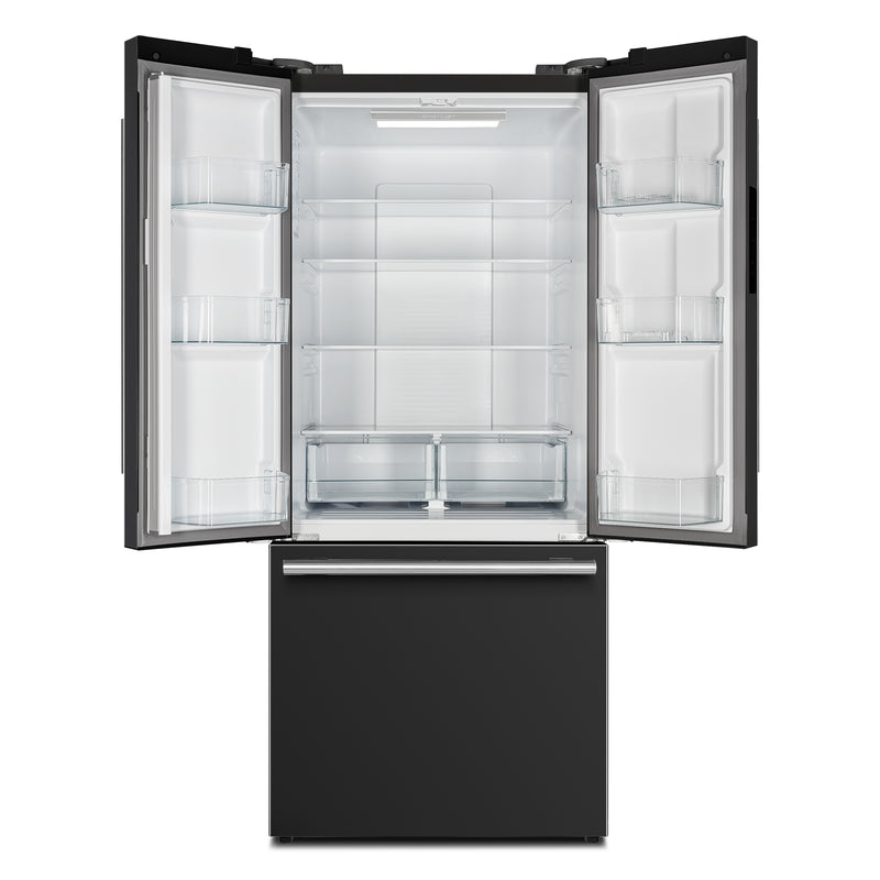 Load image into Gallery viewer, Forno Gallipoli Espresso 30-Inch Black French Door Refrigerator, Bottom Freezer, 17.5 Cu. Ft., No Frost, Ice Maker
