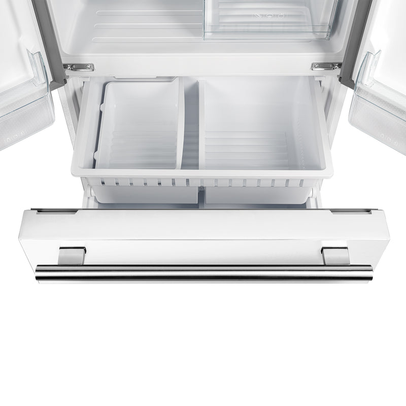 Load image into Gallery viewer, Forno Gallipoli Espresso 30-Inch White French Door Refrigerator, Bottom Freezer, 17.5 Cu. Ft., No Frost, Ice Maker
