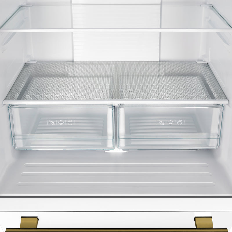 Load image into Gallery viewer, Forno Gallipoli Espresso 30-Inch White French Door Refrigerator, Bottom Freezer, 17.5 Cu. Ft., No Frost, Ice Maker
