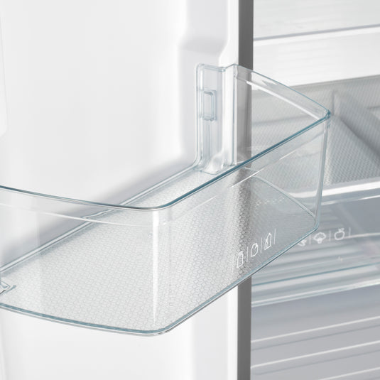 Forno Gallipoli 30-Inch French Door Refrigerator, 17.5 cu.ft Capacity, Modern Decorative Grill, 34-Inch Width, Stainless Steel, No Frost Technology, Energy Efficient