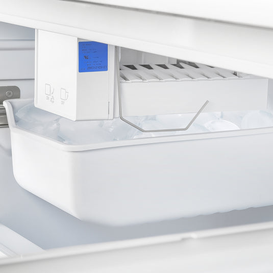 Forno Gallipoli 30-Inch French Door Refrigerator, 17.5 cu.ft Capacity, Modern Decorative Grill, 34-Inch Width, Stainless Steel, No Frost Technology, Energy Efficient